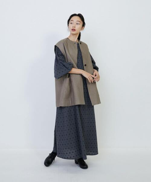 正規品♡ベビモコパンジャガードワンピース♡ブラウン レディース】2WAY JAQUARD ONEPIECE | CLANE(クラネ