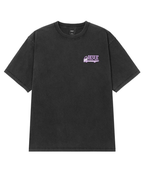【HUF】フリースTシャツ HUF tシャツ REGIONAL WASHED TEE / ハフ 半袖 Tシャツ プリント