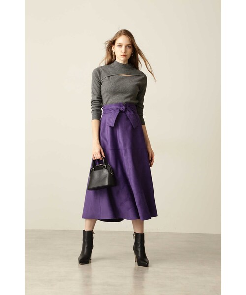 「PINKY&DIANNE」 長袖ニット 38 パープル レディース_画像7