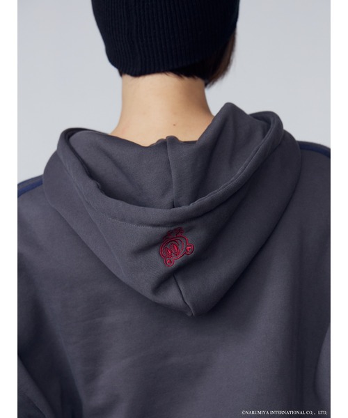 Angel Blue ヴィンテージプリントパーカー 黒　新品未使用 ANGEL BLUE（アパレル） パーカー 「ANGEL BLUE×EMODA」CUT OFF