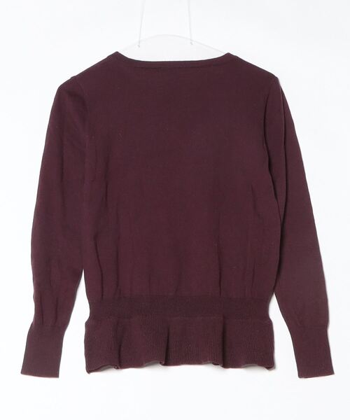 「The PARLOR」 長袖ニット 38 パープル レディース_画像2
