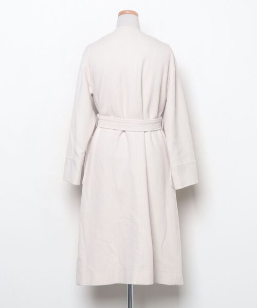 「PROPORTION BODY DRESSING」 ノーカラーコート 2 ホワイト レディース_画像2