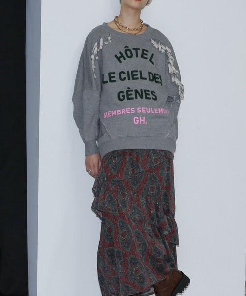 カットソー (GENE HEAVENS)GENE HEAVENS x SKEVE LOGO SWEAT GENE HEAVENS/GENE HEAVENS x SKEVE LOGO SWEAT – calif（カリフ