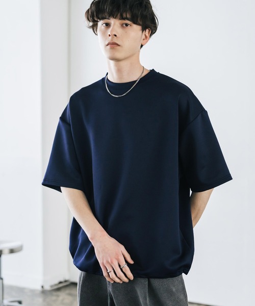 boohoo MAN★オーバーサイズ 半袖 クルーネック クロス Tシャツ boohoo MAN☆オーバーサイズ 半袖 クルーネック クロス Tシャツ