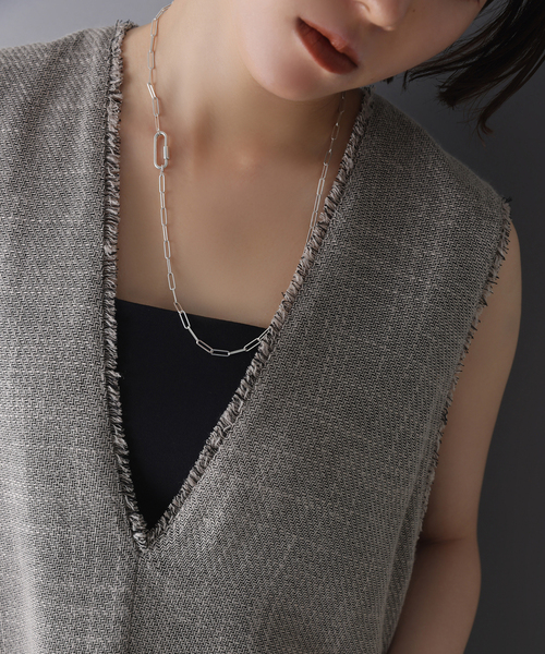 Lilas Cフープロングチェーンピアス K10（両耳） Lilas Cガタ