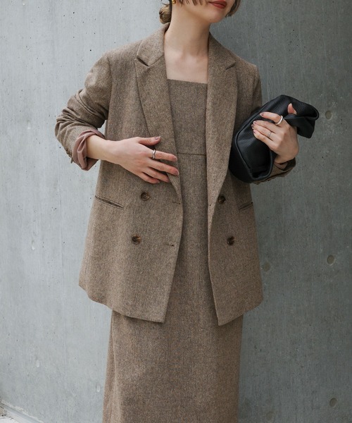 select MOCA by son」 テーラードジャケット MEDIUM ブラウン