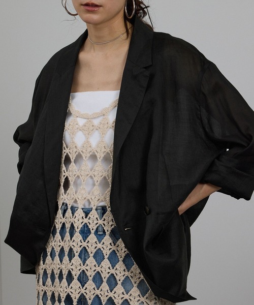SALON adam et rope' ジャケット テーラードジャケット ラミー