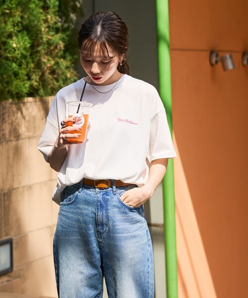 ICECREAM グラフィックロゴプリントカットソー 半袖 ブラック FREAK'S STORE tシャツ 限定展開 YEH ice cream バック プリント