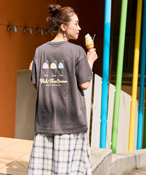 FREAK'S STORE tシャツ 限定展開 YEH ice cream バック プリント