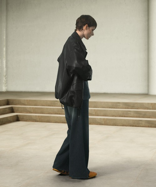 「EMMA CLOTHES」 ジップアップブルゾン M ブラック メンズ_画像6