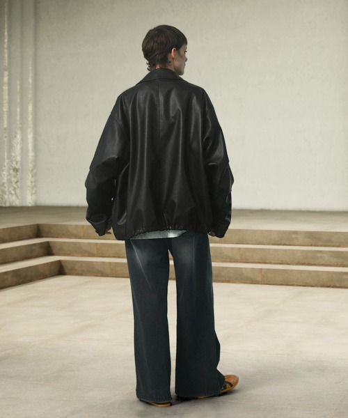 「EMMA CLOTHES」 ジップアップブルゾン M ブラック メンズ_画像7