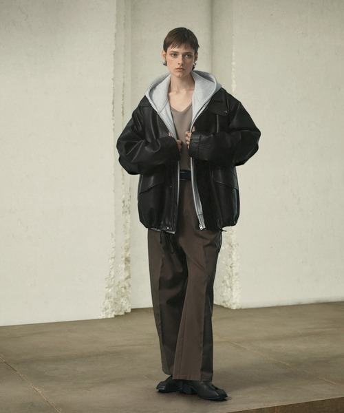 「EMMA CLOTHES」 ジップアップブルゾン M ブラック メンズ_画像8