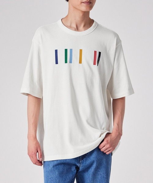 ポールスミス・Tシャツ PS Paul Smith tシャツ カラーブロックプリント 半袖カットソー
