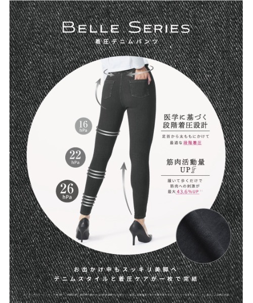 BELLE SERIES（ベルシリーズ） レギンス スパッツ 着圧デニムパンツ