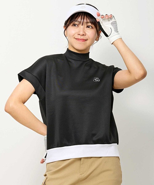 TopIsm（トップイズム） ゴルフ ゴルフウェア モックネックシャツ 半袖