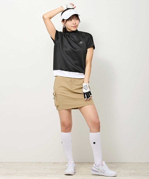 TopIsm（トップイズム） ゴルフ ゴルフウェア モックネックシャツ 半袖