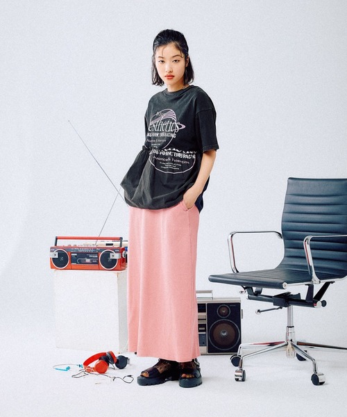 LEPSIM tシャツ 切り替えリメイク風ロゴT 492414 レディース
