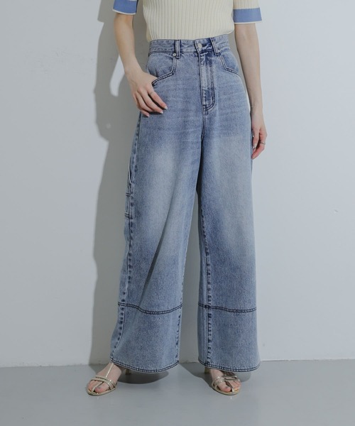 [SENSE OF PLACE by URBAN RESEARCH] Denim брюки MEDIUM черный женский 