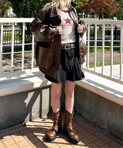「sedacle girl」 ブルゾン MEDIUM ブラウン系その他 レディース_画像7