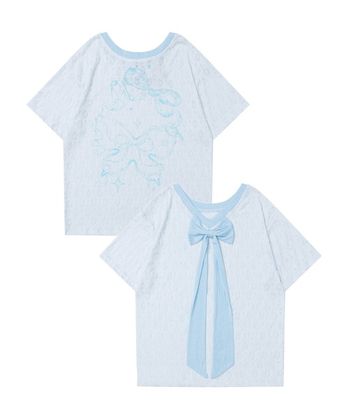 tシャツ 半袖 「HOOK」for girls リボンデザインTシャツ (SS