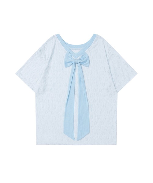 tシャツ 半袖 「HOOK」for girls リボンデザインTシャツ (SS