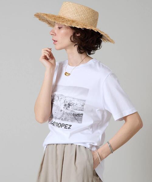 tシャツ フォト半袖Tシャツ レディース