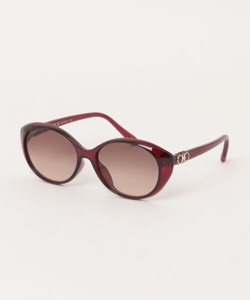 サルヴァトーレフェラガモ サングラス レッド　ブラック　ガンチーニ　レッド　赤 Salvatore Ferragamo - サルヴァトーレフェラガモ サングラス