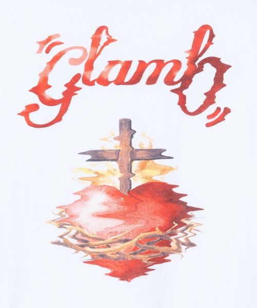 グラム glamb Crossing Heart クロス 十字架 Tシャツ 刺繍 グラム glamb Crossing Heart クロス 十字架 Tシャツ 刺繍