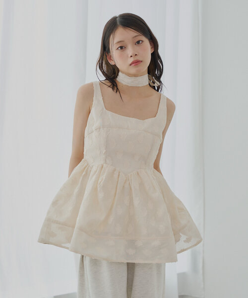 【新品未使用】Chico  キャミチュニック３点セット　ホワイト Chico（チコ）の「【水着】キャミチュニック3点セット（水着