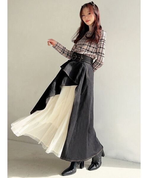 big volume tulle skirt ビッグボリューム チュールスカート RESEXXY（リゼクシー） スカート チュールボリュームスカート