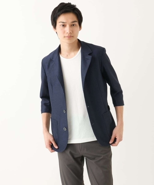 【MK MICHEL KLEIN】 ウエストベルト付き テーラードジャケット MK MICHEL KLEIN（MK ミッシェルクラン）のテーラードジャケット
