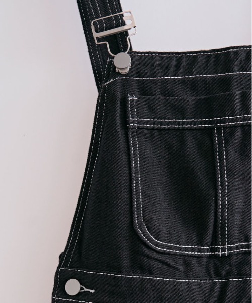 希少 美品 The Rolling Stones オーバーオール 黒デニム EIGHT-G