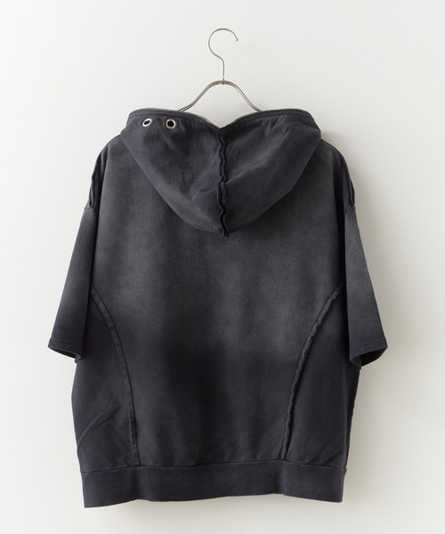 SUGGESTION パーカー SUGGESTION/サジェッション グランジ加工
