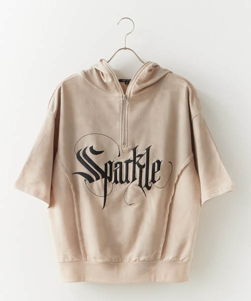 SUGGESTION パーカー SUGGESTION/サジェッション グランジ加工