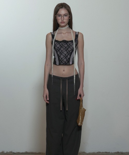 タンクトップ ノースリーブ Team Mary Corset Top レディース