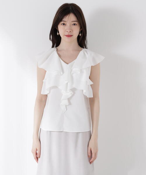 PROPORTION BODY DRESSING ブラウス シャツ フリル半袖ブラウス