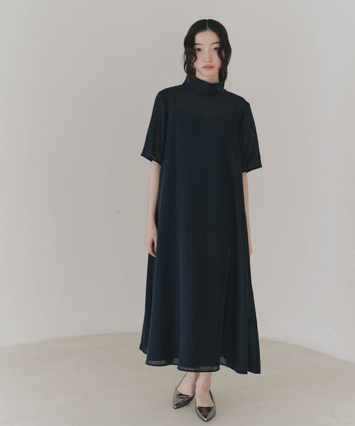 kaene ブラック シースルードレス kaene ドレス テントラインシアードレス : ZOZOTOWN Yahoo!店