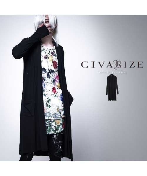 CIVARIZE 黒白 CIVARIZE」 カーディガン FREE ブラック メンズ : ZOZOTOWN