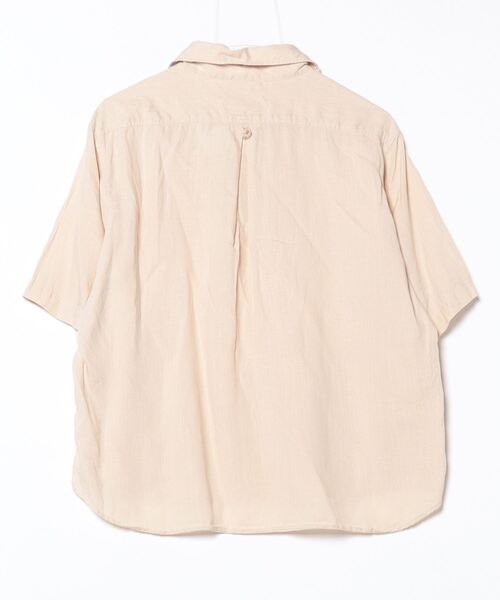 「DANTON」 半袖シャツ 36 ベージュ レディース Danton 「DANTON」 半袖シャツ 36 ベージュ レディース