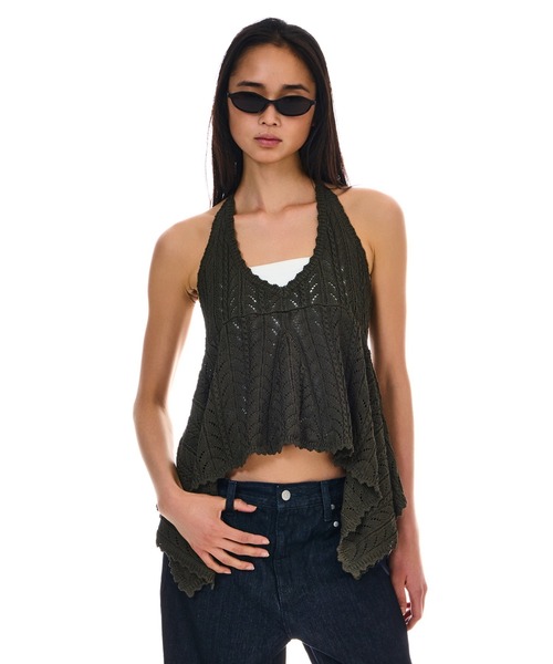 HOLTER KNIT BUSTIER レディース