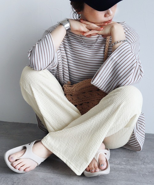 REAC オシャレデニム reca パンツ カラーフレアパンツ レディース : ZOZOTOWN Yahoo