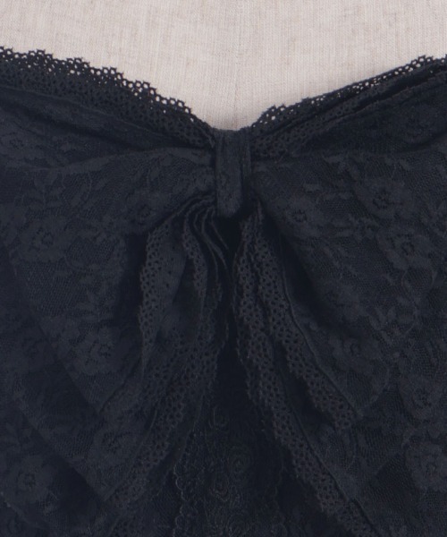 axes femme リボン付きキャミソール　モコモコ　希少　冬物　リズリサ系 レース襟リボン付ブラウス | kawaii | axes femme online shop