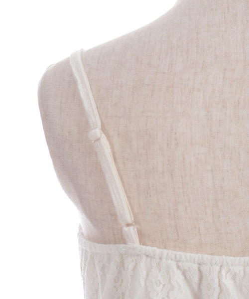 axes femme キャミソール レーシービッグリボンキャミ