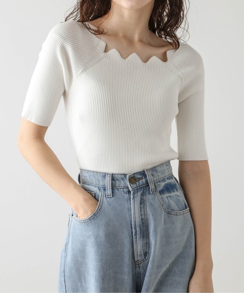 AMELY」 「La-gemme」半袖ニット フリー グレー レディース : ZOZOTOWN