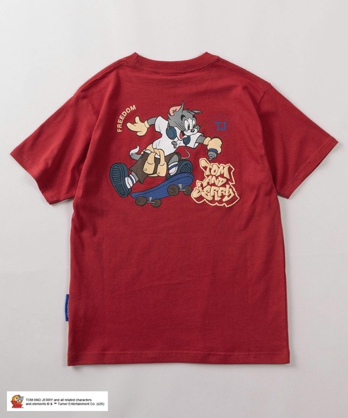 WEST. 唯一無二　バック・カー・プリント・オモテ・ニ・ドンッ Tシャツ tシャツ 「72」「TOM and JERRY/トムとジェリー」ストリートコーデ