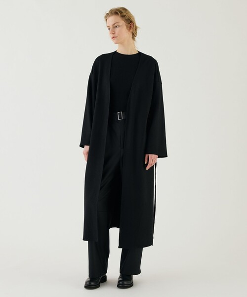 GALERIE VIE（ギャルリー ヴィー） ノーカラーコート FREE ブラック