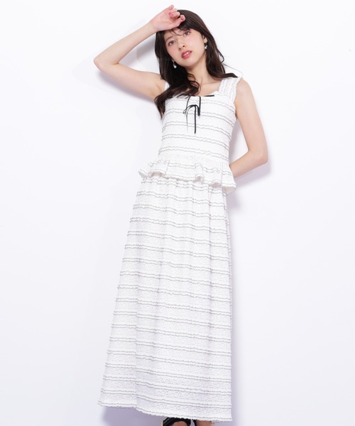 【大幅値下げ】JILLbyJILLSTUART セットアップ　お呼ばれ　ドレス バイカラーストレッチレースセットアップ | JILL by JILL STUART