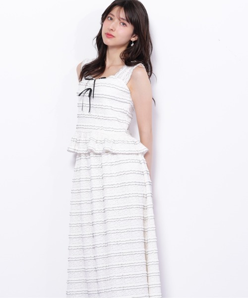 【大幅値下げ】JILLbyJILLSTUART セットアップ　お呼ばれ　ドレス バイカラーストレッチレースセットアップ | JILL by JILL STUART