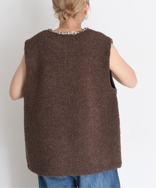 Eimee Law（エイミーロウ） ベスト ジレ ボンディングツィードジレ