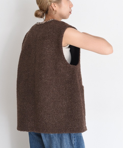 Eimee Law（エイミーロウ） ベスト ジレ ボンディングツィードジレ